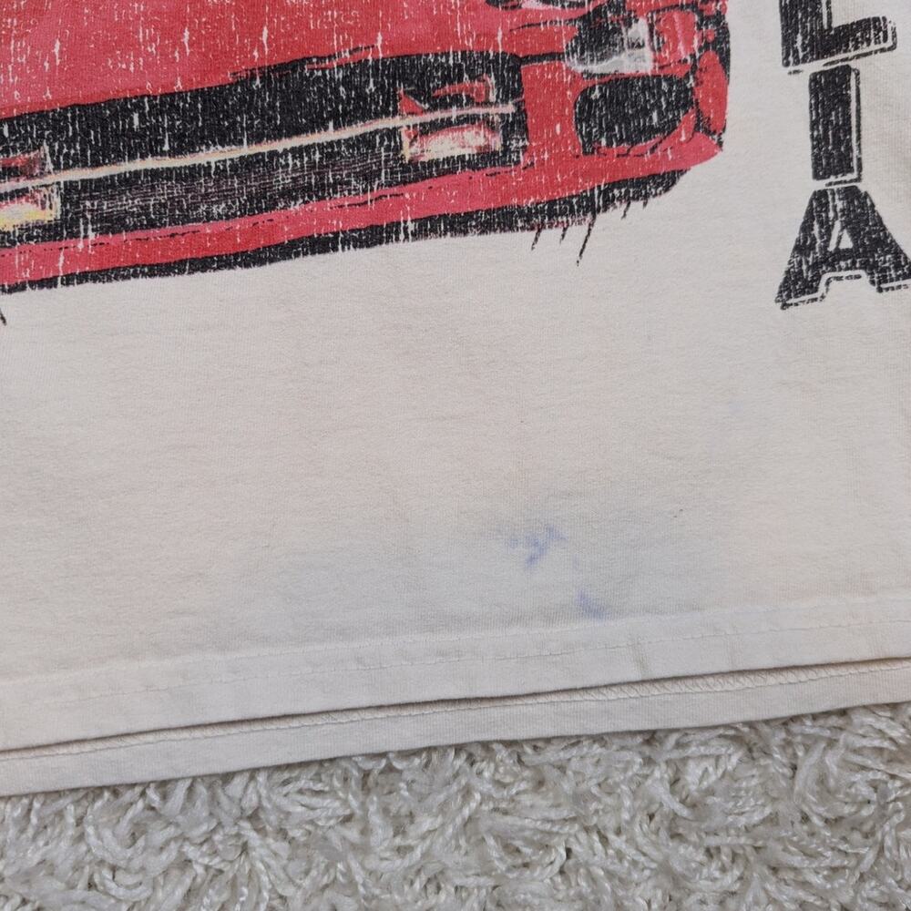 1971 Italia Bella Macchine Graphic T-Shirt Off White Size 2XL - Picture 7 of 10